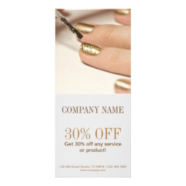 kleine mode schoonheidsnagelspijker reclamekaart