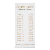 kleine mode schoonheidsnagelspijker reclamekaart (Achterkant)