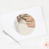 kleine mode schoonheidsnagelspijker ronde sticker (Envelop)