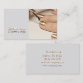 kleine mode schoonheidsnagelspijker visitekaartje (Voorkant / Achterkant)