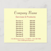 kleine, moderne elegante bakkerij kleurrijke cupca flyer (Achterkant)