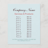 kleine, moderne elegante bakkerij kleurrijke cupca flyer (Achterkant)