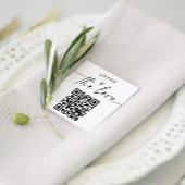 Kleine moderne 'Share the Love'-kaarten met QR-cod Informatiekaartje