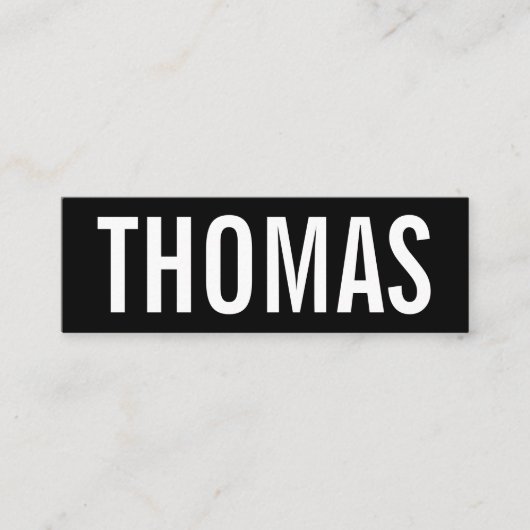 Kleine Moderne Visitenkarten Vorlage - Mini Visitekaartje (Voorkant)