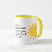 Kleine mok met zonnekoffie (Voorkant rechts)