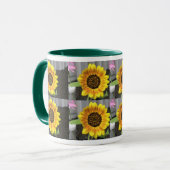 Kleine Mok zonnebloemen (Voorkant links)