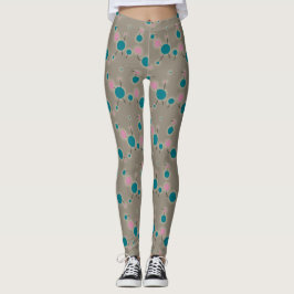 Kleine moleculen in het afspeelgebied Universe roz Leggings