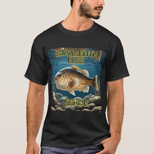 Kleine mondbaars vissen 2 t-shirt (Voorkant)