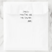 Kleine monitoren zijn voor klompen vierkante sticker (Tas)