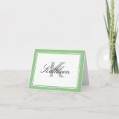 Kleine monogrammaticale briefkaarten met elegante  (Voorkant)