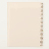 Kleine Monogramnaam Boho Bergen Illustratie Planner (Achterkant)