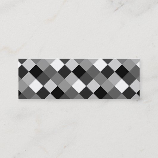 Kleine monotone blokken mini visitekaartje (Voorkant)