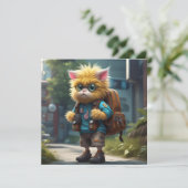 Kleine Monster AI Fantasy Digitale Kunst Print (Staand voorkant)