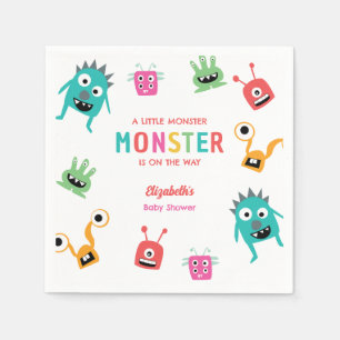 Kleine Monster Baby Shower Halloween Aangepast Servet