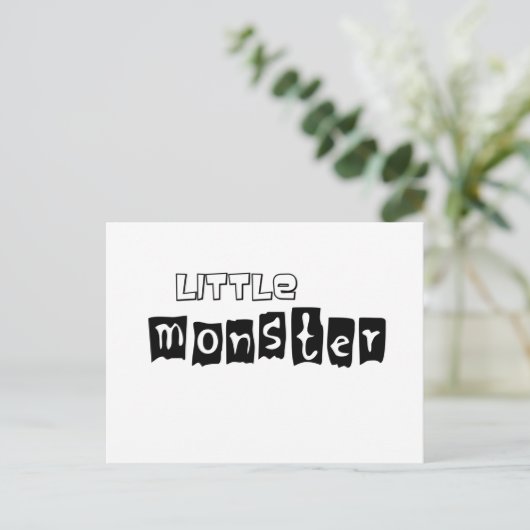 Kleine Monster Briefkaart (Staand voorkant)