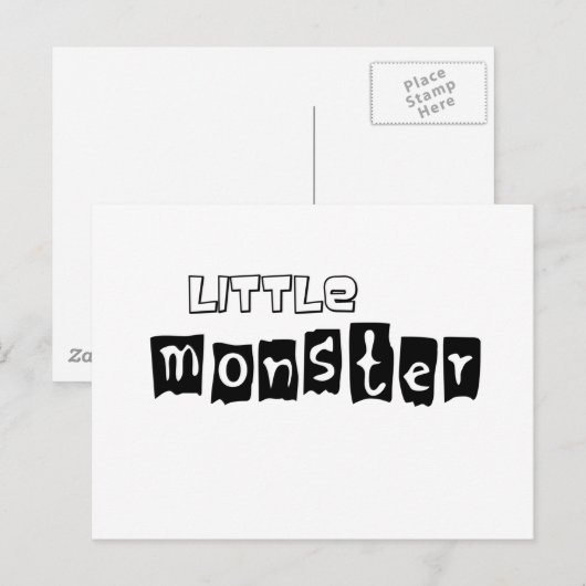 Kleine Monster Briefkaart (Voorkant / Achterkant)