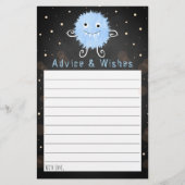 Kleine Monster Halloween Baby shower Advice (Voorkant)