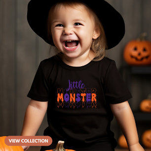 Kleine Monster Halloween Bijpassende Familie Peute Kinder Shirts