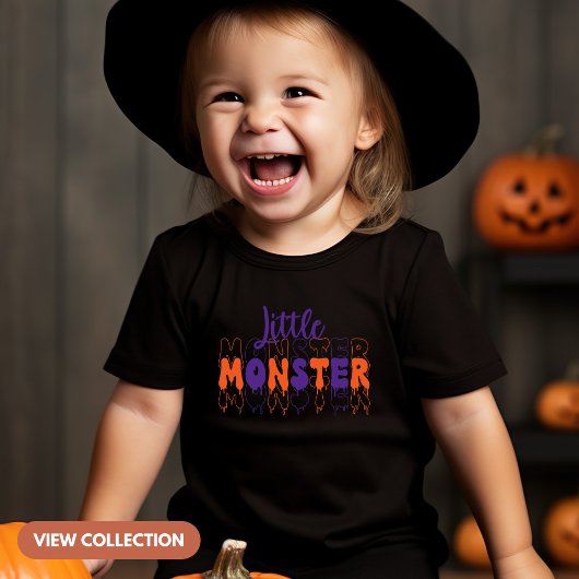 Kleine Monster Halloween Bijpassende Familie Peute Kinder Shirts