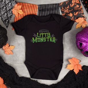 Kleine Monster Halloween Familie Bijpassende Grapp Romper