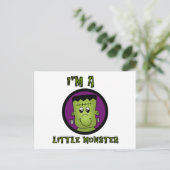 Kleine Monster Halloween Tshirts en cadeaus Briefkaart (Staand voorkant)