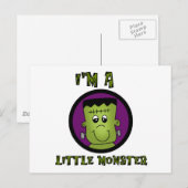 Kleine Monster Halloween Tshirts en cadeaus Briefkaart (Voorkant / Achterkant)