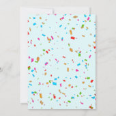 Kleine Monster Jongen 1e Verjaardag Uitnodiging (Achterkant)