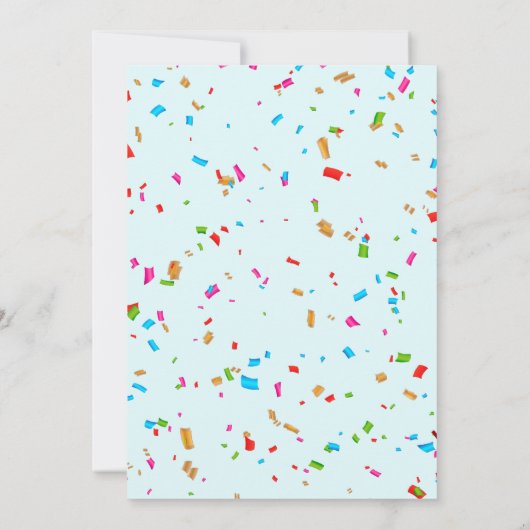 Kleine Monster Jongen 1e Verjaardag Uitnodiging (Achterkant)