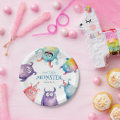 Kleine Monster Kids Verjaardagsfeestje Papieren Bordje (Feest)