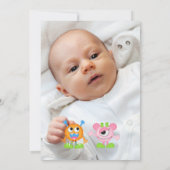 Kleine Monster op elke dag van een verjaardagskaar Kaart (Achterkant)