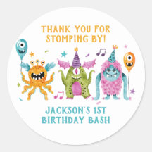 Kleine Monster Verjaardagsfeestje Dank je