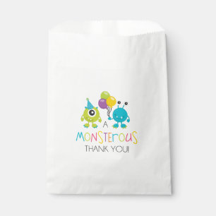 Kleine Monster Verjaardagsfeestje Favor Tassen Bedankzakje