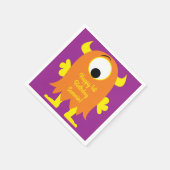 Kleine Monster Verjaardagsfeestje Servet (Hoek)