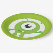 Kleine monstergroene verjaardagsborden papieren bordje (Gekanteld)