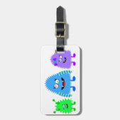 Kleine monsters bagagelabel (Voorkant verticaal)