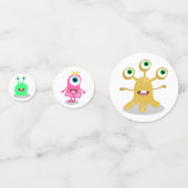 Kleine Monsters Birthday party Decorations Confetti (Achterkanten)