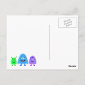 Kleine monsters briefkaart (Achterkant)