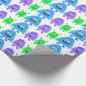 Kleine monsters cadeaupapier (Hoek)