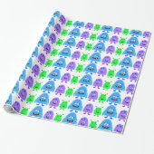Kleine monsters cadeaupapier (Uitgerold)