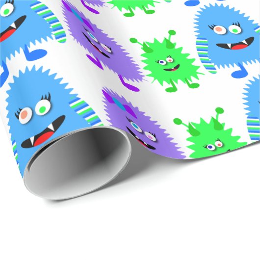 Kleine monsters cadeaupapier (Rol Hoek)