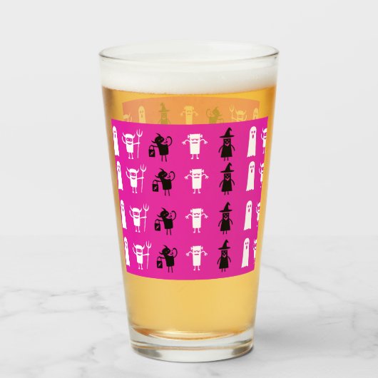 Kleine Monsters Glas (Voorkant gevuld)
