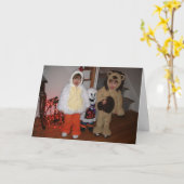 kleine monsters kaart (Gele Bloem)