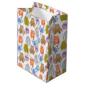 Kleine monsters kinder crèche medium cadeauzakje (Voorkant Gekanteld)