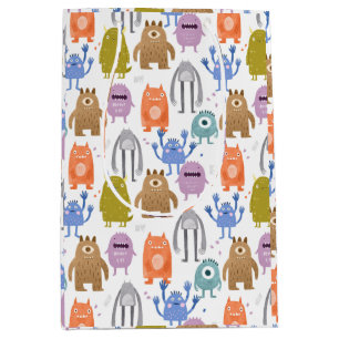 Kleine monsters kinder crèche medium cadeauzakje