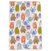 Kleine monsters kinder crèche medium cadeauzakje (Achterkant)