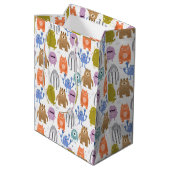 Kleine monsters kinder crèche medium cadeauzakje (Achterkant Gekanteld)