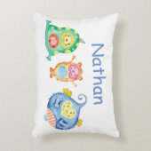 Kleine monsters met speciale Waterverf Accent Kussen (Voorkant(Verticaal))