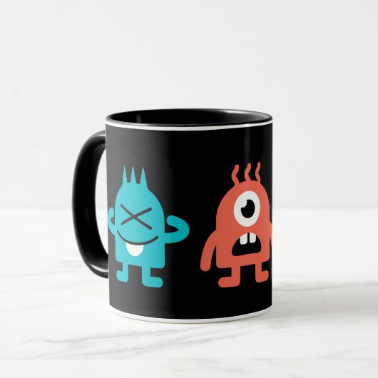 Kleine Monsters Mok (Voorkant links)