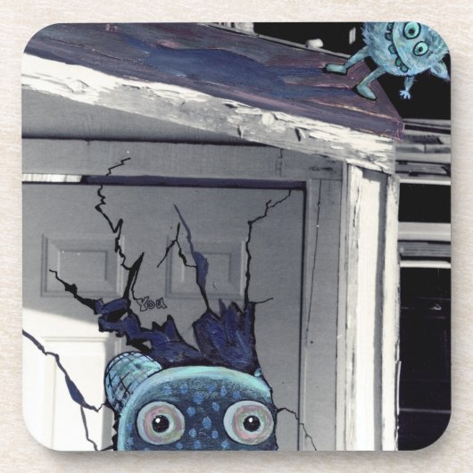 kleine monsters onderzetter (Voorkant)