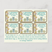 Kleine Monsters Partij voor Labels Briefkaart (Voorkant)